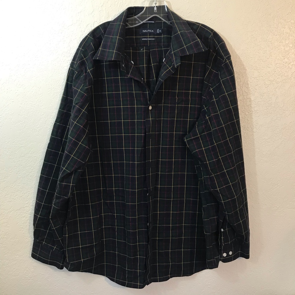 Nautica Plaid button down shirt SZ XXL